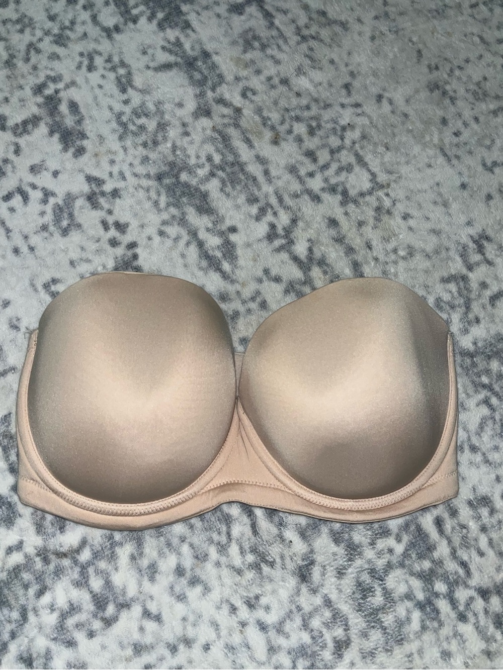 Wacoal Red Carpet Strapless Underwire Bra Beige Nude Size 34G EUC